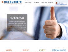 Tablet Screenshot of meducare.pl